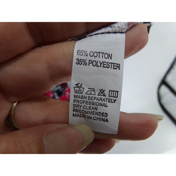 Womens Unbranded rose floral twist top size XL black - Picture 5 of 7